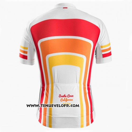 2016 Maillot Ciclismo Trek Bontrager Rouge et Blanc Manches Courtes et Cuissard